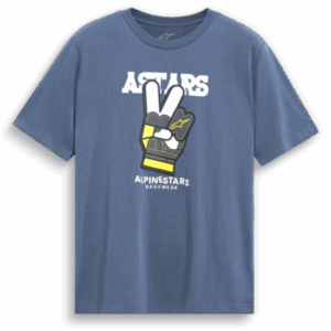 Alpinestars Peaceout SS CSF T-Shirt Silver/Blue