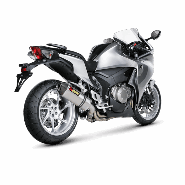 Akrapovic HONDA VFR 1200F 10-15 HI- MOUNT Slip-On Line (Titanium) - Image 3