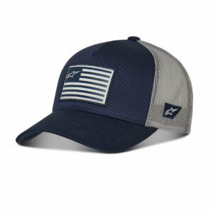 Alpinestars Flag Snapback Hat Navy Blue/Grey