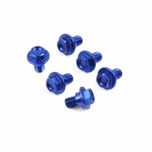 Zeta Fork Guard Bolt Set 6pc Yamaha Blue