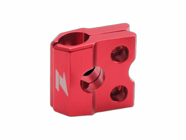 Zeta Brake Line Clamp Yamaha WR250/450 (05-19) YZ125/250 (05-08) Red