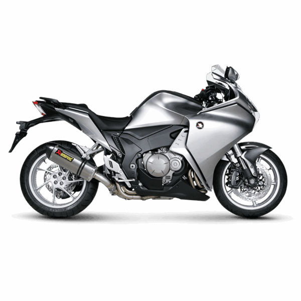 Akrapovic HONDA VFR 1200F 10-15 HI- MOUNT Slip-On Line (Titanium) - Image 2