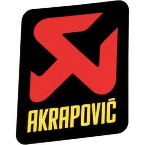Akrapovic Vertical OEM Heat Resistant Sticker 75mm