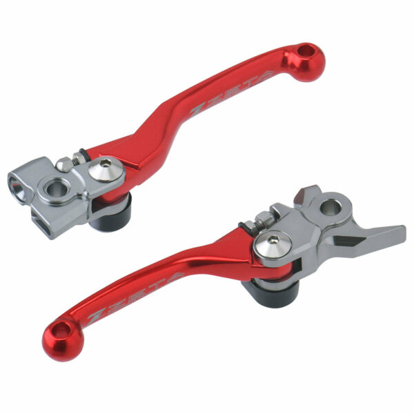 Zeta Pivot Lever Set  All Honda Models (Red & Black Lever Sets) - Image 2